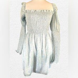 NWT Dolls Kill Sugar Thrillz Baby Blue Floral Dress Size Small
